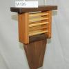 Beautiful Cedar and Walnut Hairy Suet Feeder